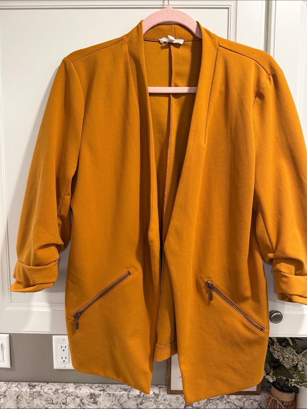 Maurice’s Women’s Open-Front Mustard Blazer Jacket